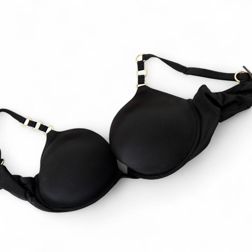 Vintage LIMITED EDITION Victoria's Secret black push up bra Size 38D‎